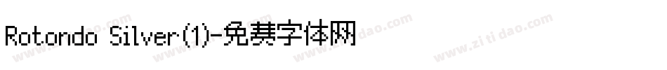 Rotondo Silver(1)字体转换
